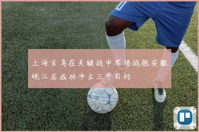 上海玄鸟在关键战中客场战胜安徽皖江龙成功冲击三甲目标